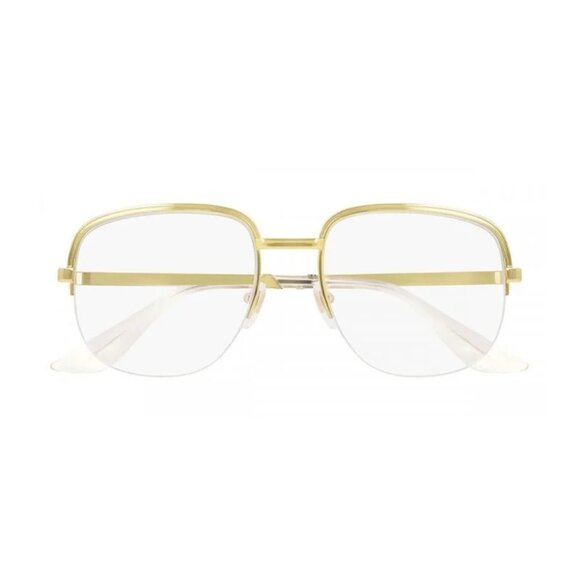 NEW GUCCI EYEGLASSES GOLD MEN EYEWEAR GUCCI - Picture 2 of 3